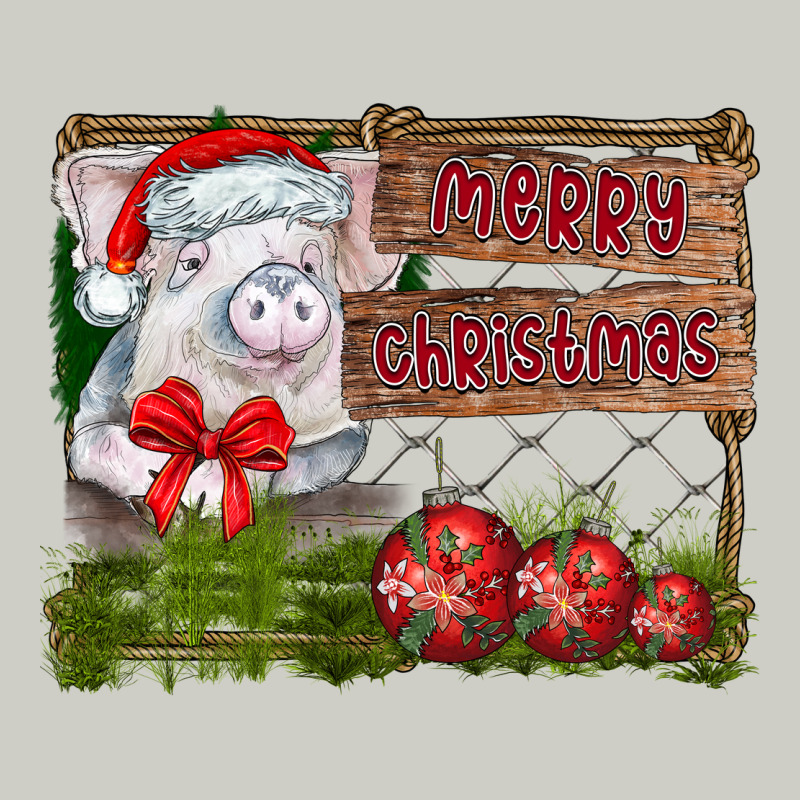 Merry Christmas Pig Heavyweight Hoodie by CowhideDigitalArt | Teevron