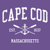 Cape Cod Ma Vintage Crossed Oars & Boat Anchor Sports Sweat Vintage Tee | Teevron