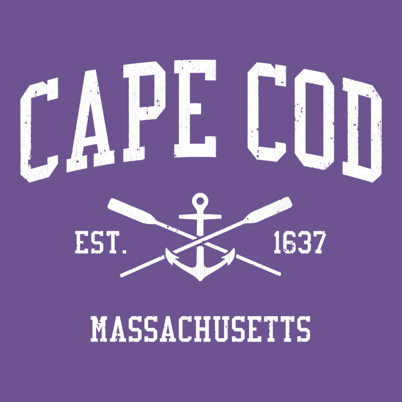 Cape Cod Ma Vintage Crossed Oars & Boat Anchor Sports Sweat Vintage Tee by longCreatives | Teevron