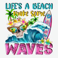 Life's A Beach Make Some Waves Urban Heavy Tee | Teevron