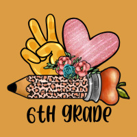 Peace Love 6th Grade Urban Heavy Tee | Teevron