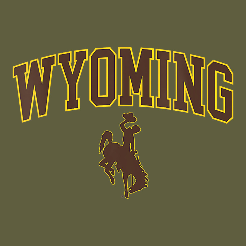 Womens Wyoming Cowboys Apparel Fan Favorite Arch Vintage Tee by longCreatives | Teevron