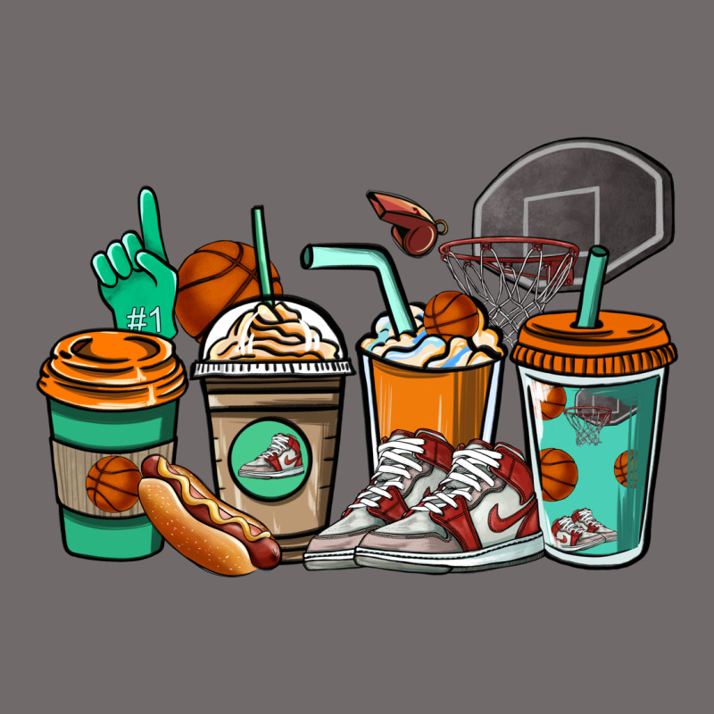 Basketball Coffee Cups Urban Heavy Tee by NancyCooperArtShop | Teevron