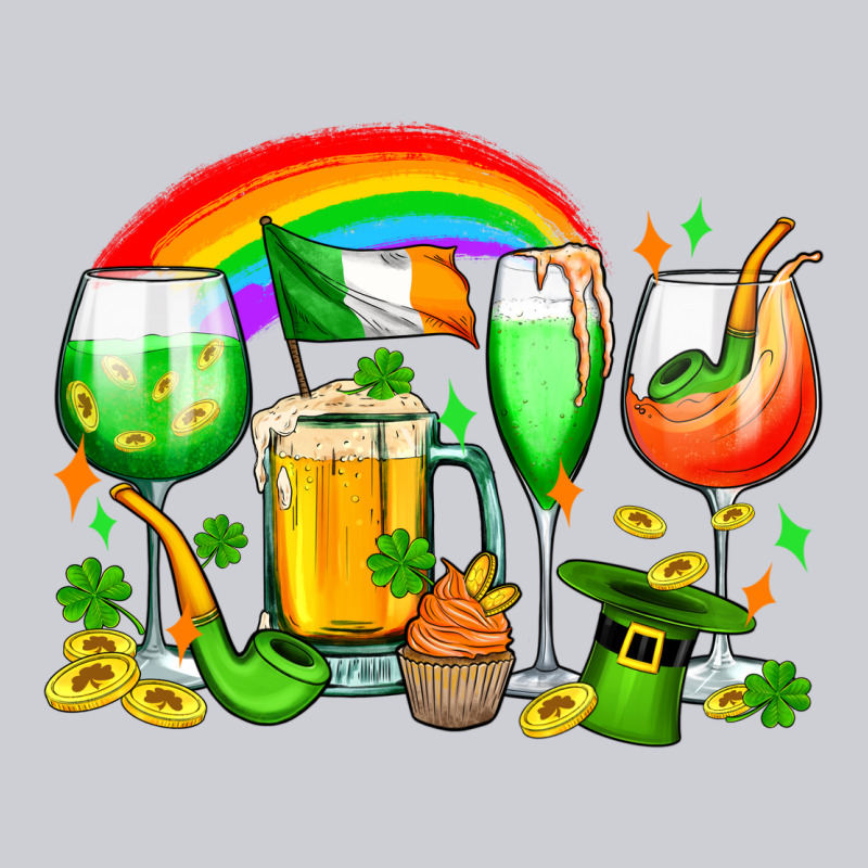 Wine Glasses St. Patricks Heavyweight Sweatshirt by OliviaCreatesArt | Teevron