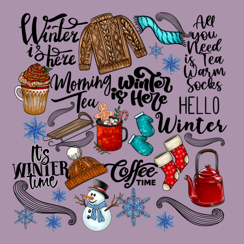 Winter Festive Essentials Heavyweight Hoodie by CowhideDigitalArt | Teevron