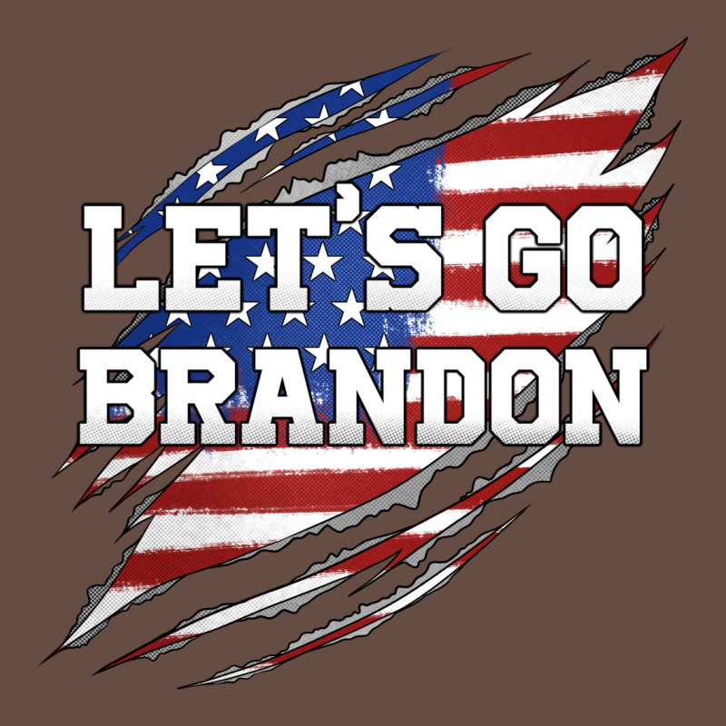 Let's Go Brandon Ripped Cloth With American Flag Long Sleeve Tee by Jasminsmagicworld | Teevron