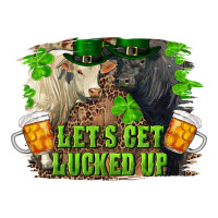Let's Get Lucked Up Charolais And Black Angus Bull Premium Tee | Teevron