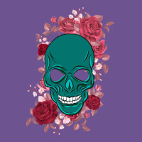 Skull With Flowers Vintage Tee | Teevron