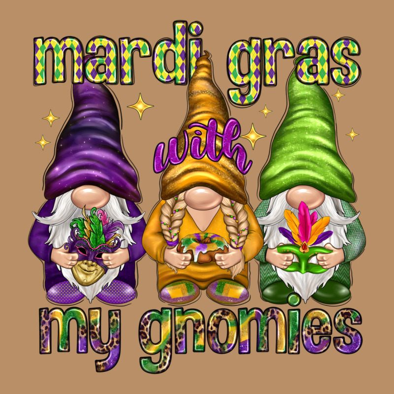 Mardi Gras With My Gnomes Vintage Hoodie by NancyCooperArtShop | Teevron