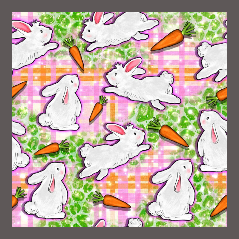 Easter Bunnies With Carrots Seamless Pattern Premium Hoodie by BundleAndBundleShop | Teevron