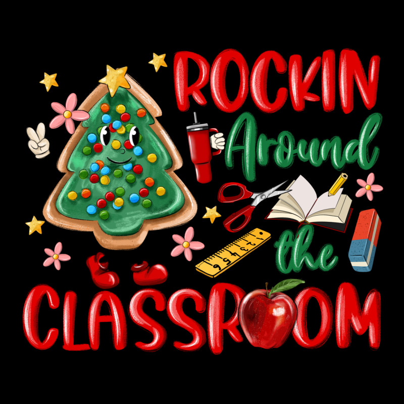 Rockin Around The Clasroom Teacher Heavy Core Tee by MaliasSmallBusiness | Teevron