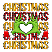 Christmas Grinch Heart Hands Premium Tee | Teevron