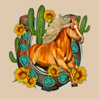 Western Horse Cactus Sunflowers Horseshoe Heavyweight Sweatshirt | Teevron