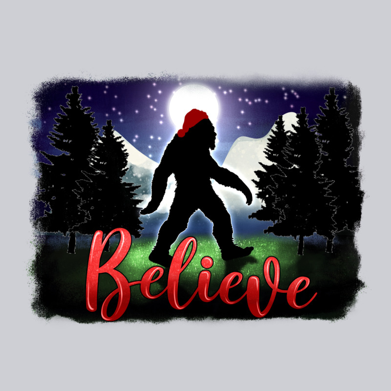 Bigfoot Believe Christmas Heavyweight Sweatshirt by FaDigitalArtStudio | Teevron