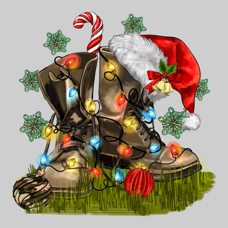 Christmas Soldier Veteran Boots Premium Tee by MaliasSmallBusiness | Teevron