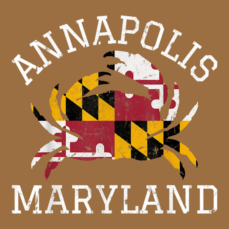 Annapolis Maryland Crab State Flag Home Travel Vintage Vintage Tee by longCreatives | Teevron