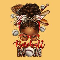 Baseball Mom Afro Messy Bun Vintage Hoodie | Teevron