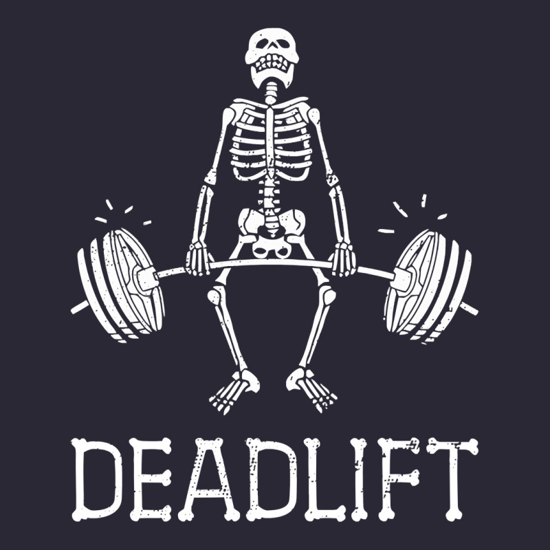 Deadlift Funny Halloween Skeleton Weight Lifting Workout Vintage Tee by longCreatives | Teevron