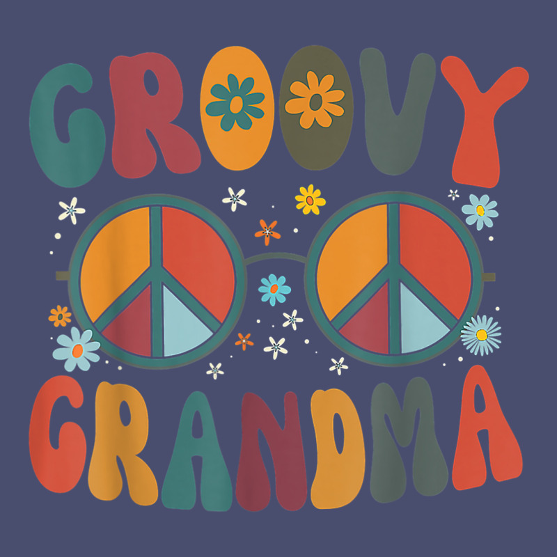 Groovy Grandma Retro 70s Peace Sign Design Grandmother Vintage Tee by longCreatives | Teevron