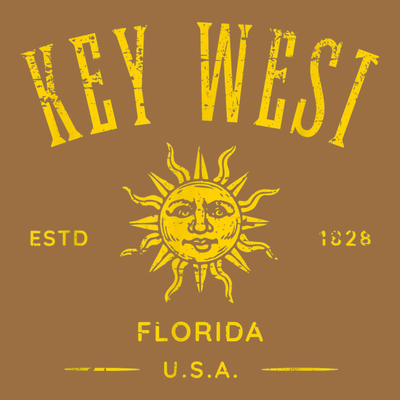 Key West Florida Vintage Distressed Style Design Souvenir Vintage Tee by longCreatives | Teevron