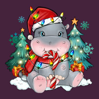 Cute Christmas Hippopotamus Premium Tee | Teevron