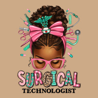 Surgical Technologist Afro Messy Bun Vintage Hoodie | Teevron