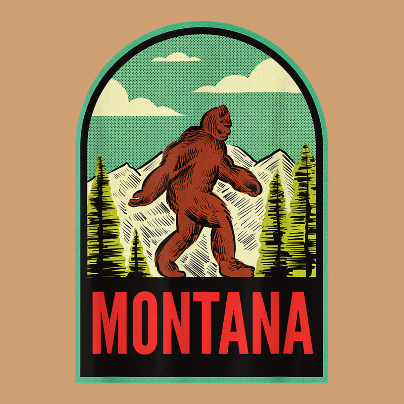 Montana Vintage Bigfoot Travel Vintage Tee by longCreatives | Teevron