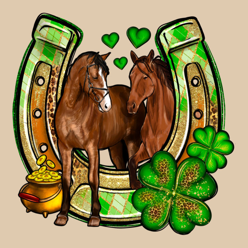 St. Patrick's Day Horse Horseshoe Heavyweight Sweatshirt by OliviaCreatesArt | Teevron