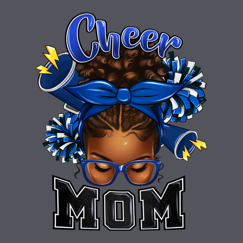 Cheer Mom Afro Messy Bun Vintage Hoodie by texasbilliewilder | Teevron