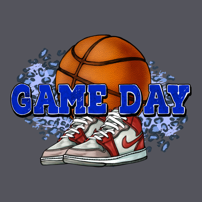 Game Day Basketball Vintage Hoodie by NancyCooperArtShop | Teevron