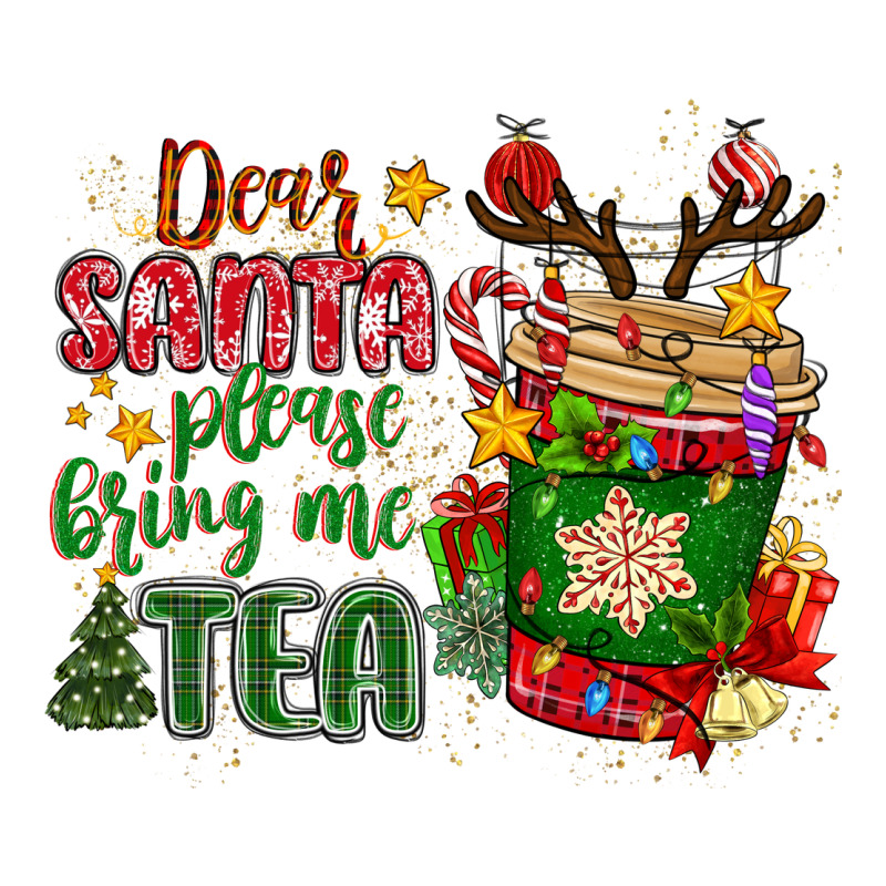 Deer Santa Please Bring Me Tea Premium Tee by MaliasSmallBusiness | Teevron