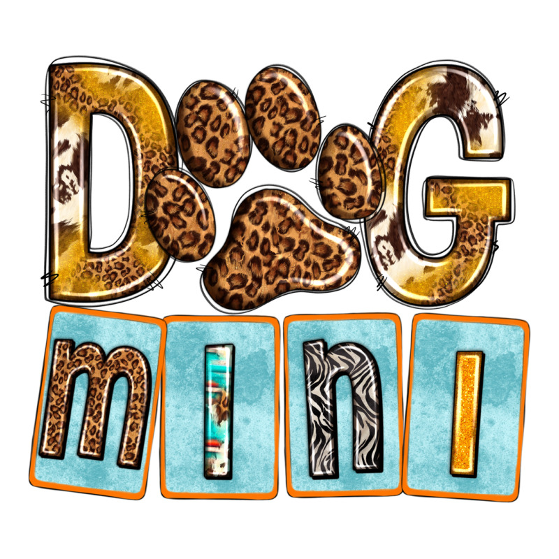 Dog Mini With Paw Urban Heavy Tee by texasbilliewilder | Teevron