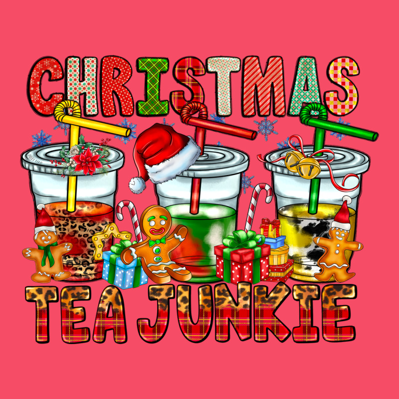 Christmas Tea Junkie Premium Sweatshirt by CowhideDigitalArt | Teevron