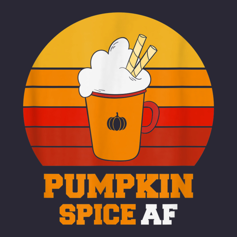 Pumpkin Spice Af Retro Vintage Background Happy Halloween Vintage Tee by longCreatives | Teevron