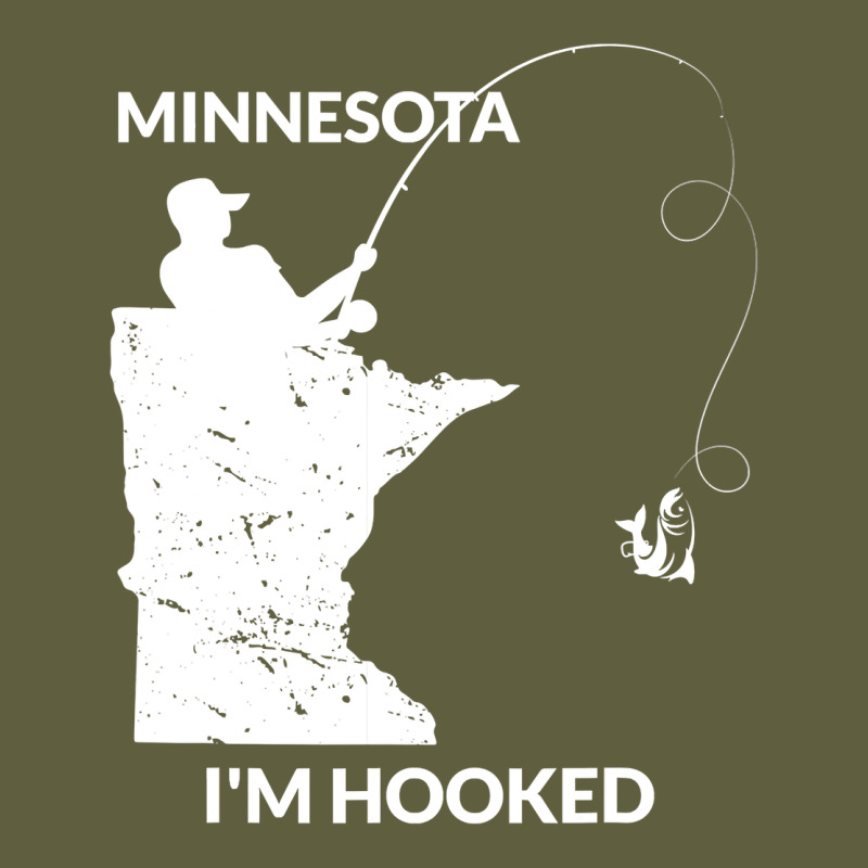Mn Minnesota Fishing T Gift For Fishermen And Anglers Vintage Tee by longCreatives | Teevron
