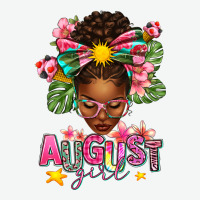 August Girl Afro Woman Summer Urban Heavy Tee | Teevron