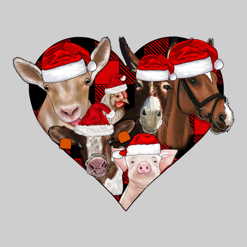 Farm Animals Christmas Premium Sweatshirt by CowhideDigitalArt | Teevron