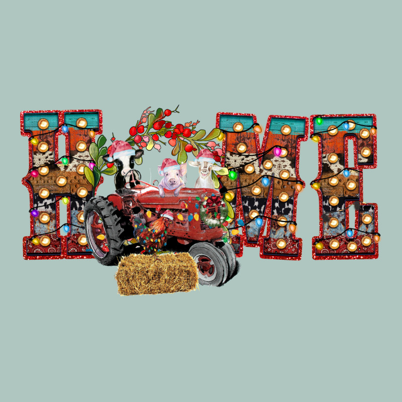 Home Christmas Farm Animals Premium Sweatshirt by CowhideDigitalArt | Teevron