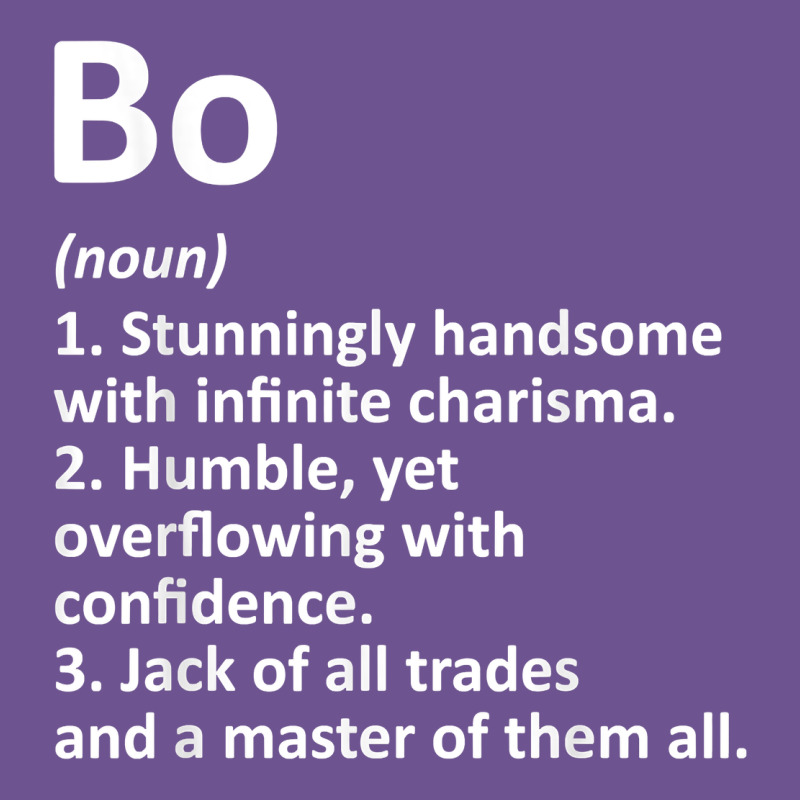 Bo Definition Personalized Name Funny Birthday Gift Idea Vintage Tee by longCreatives | Teevron