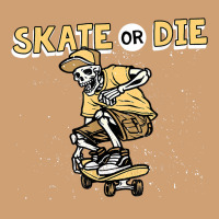 Skate Or Die Funny Skeleton Skating Skater Halloween Costume Vintage Tee | Teevron