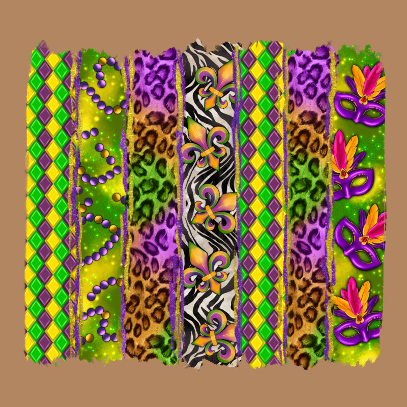 Mardi Gras Brushstroke Long Sleeve Tee by HowdyJamesFarm | Teevron