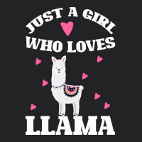 Llama Just A Girl Who Loves Llamas Vintage Tee | Teevron