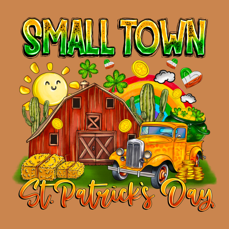 Small Town St Patricks Day Heavyweight Hoodie by CowhideDigitalArt | Teevron