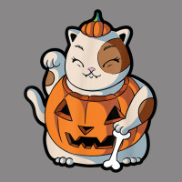 Cute Kawaii Maneki Neko Cat Halloween Pumpkin Costume Boys Vintage Tee | Teevron