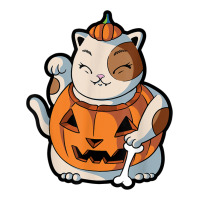 cute kawaii maneki neko cat halloween pumpkin costume boys | Teevron