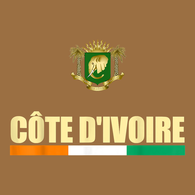 Cote D_ivoire National Flag Ivory Coast Coat Of Arms Gift Vintage Tee by trangStudio | Teevron