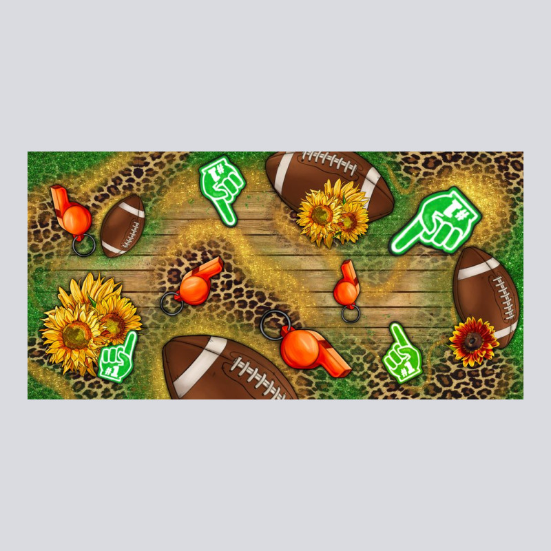 Western Sunflower And American Football License  Plate Zipper Hoodie by BundleAndBundleShop | Teevron