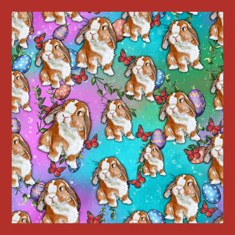 Easter Bunny With Truck Seamless Pattern Premium Hoodie by BundleAndBundleShop | Teevron