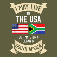 South Africa American Flag Usa South African Roots Gifts Vintage Tee | Teevron