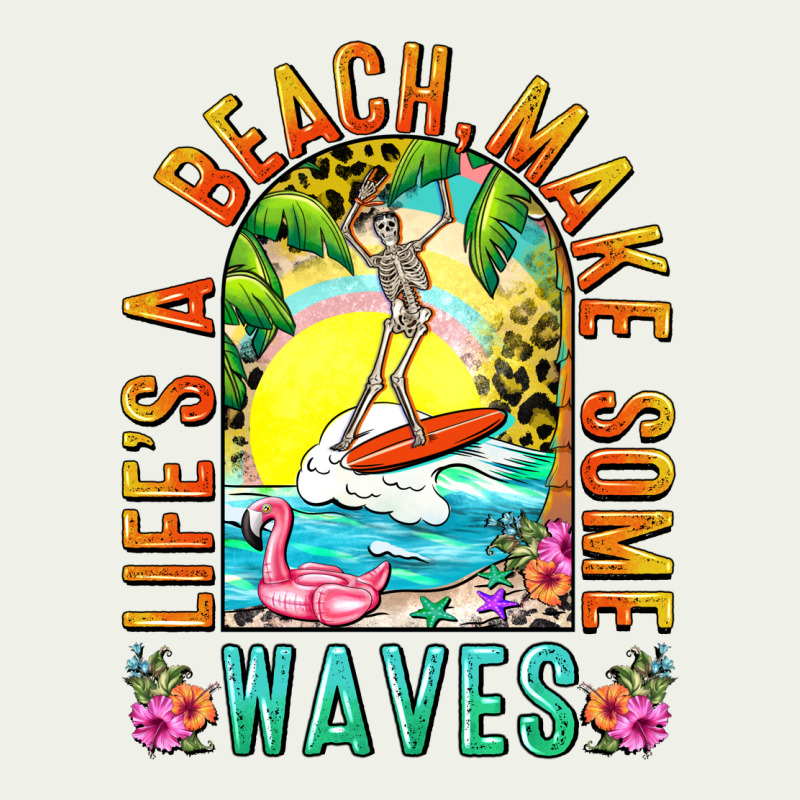 Life's A Beach Make Some Waves Urban Heavy Tee by NancyCooperArtShop | Teevron